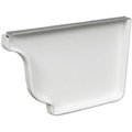 Amerimax Home Products 5" Wht Galvright Endcap 33006